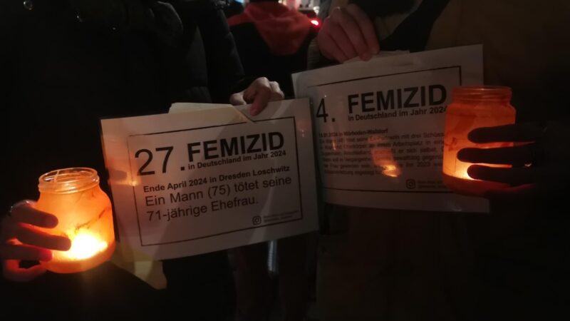 Demonstration in Regensburg gegen patriarchale Gewalt